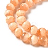 Natural Selenite Beads Strands G-P493-01I-4