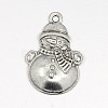 Tibetan Style Lovely Snowman Alloy Charms X-EA314Y-1