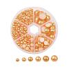 1Box ABS Plastic Imitation Pearl Dome Cabochons SACR-X0002-32-B-1