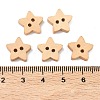 Natural 2-hole Basic Sewing Button in Star Shape NNA0Z7T-4