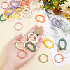 ARRICRAFT 40Pcs 10 Style Resin Linking Rings CRES-AR0001-21-3
