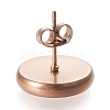 Ion Plating(IP) 304 Stainless Steel Stud Earring Settings STAS-K202-05E-RG-3
