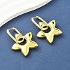 Star Brass Hoop Earrings for Women EJEW-U057-06C-01G-2