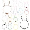 14Pcs 14 Colors Bohemian Style Resin Evil Eye Bead Braided Bracelets BR6167-1-1