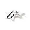 S925 Sterling Silver Pendant STER-H115-04A-S-2
