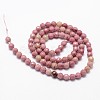 Natural Rhodonite Beads Strands G-G736-10-6mm-2