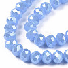 Electroplate Glass Beads Strands EGLA-A034-J4mm-A02-2