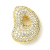 Rack Plating Brass Cubic Zirconia Pendants KK-S378-02G-D-1