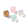 UV Plating Rainbow Iridescent Acrylic Beads PACR-M002-02-1