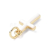Real 18K Gold Plated Eco-Friendly Rack Plating Brass Enamel Pendants LS-KK-F845-40G-07-2