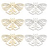12Pcs 2 Colors 201 Stainless Steel Pendants STAS-SC0005-11-1