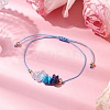 Gemstone Braided Bead Bracelet BJEW-JB11013-01-2
