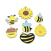 14Pcs 7 Styles Bees Theme Alloy Enamel Pandants FIND-FP0002-83-1