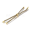 Braided Cotton Cord Slider Bracelet Making MAK-R001-01G-26-2