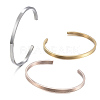 304 Stainless Steel Cuff Bangles BJEW-K173-02-2