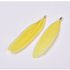 Goose Feather Big Pendants IFIN-WH0051-73-1