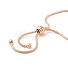 Enamel Oval with Star Link Slider Bracelet with Snake Chain for Women STAS-P302-11KCG-3