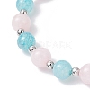 Leaf Alloy Charm Bracelets BJEW-JB12467-03-4