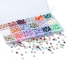 1350Pcs 18 Style Rainbow ABS Plastic & Acrylic Imitated Pearl Beads DIY-YW0007-99-2