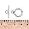 Non-Tarnish 304 Stainless Steel Ring Toggle Clasps STAS-A092-09H-P-3