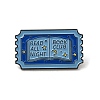 Rectangle with Star & Moon & Word Read All Night Book Club Enamel Pins JEWB-M029-07C-EB-1