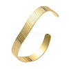 Rack Plating Brass Flat Cuff Bangles BJEW-D057-01G-1