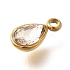 304 Stainless Steel Pendants STAS-Q346-04G-04-2