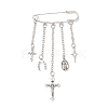 3Pcs Alloy Charms Kilt Pins Brooch JEWB-BR00196-3