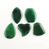Natural Green Agate Gemstone Pendants G-R270-13-1