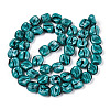 Handmade Milleflori Glass Beads Strands X-LAMP-M018-01A-10-3