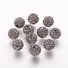 Polymer Clay Rhinestone Beads RB-K050-8mm-C14-1