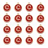 Golden Plated Alloy Enamel Charms LS-ENAM-S118-03C-2