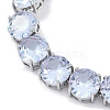 Rack Plating Brass Micro Pave Cubic Zirconia Chain Bracelets BJEW-P341-06B-P-2