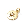 Brass Micro Pave Cubic Zirconia Pendants X-KK-Z135-05G-03-2