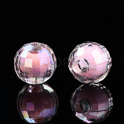 Transparent Acrylic Beads X-TACR-N011-006B-03-1