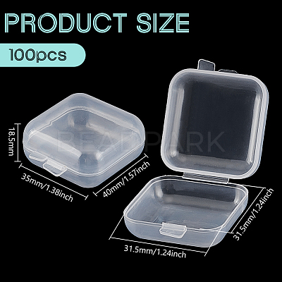 Transparent Plastic Box CON-WH0085-93-1