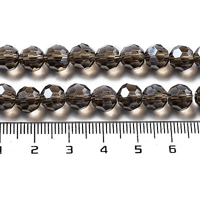Electroplate Transparent Glass Beads Strands EGLA-A035-T8mm-A16-1