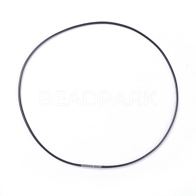 Waxed Polyester Cord Necklace Making MAK-I011-05-A-01-1