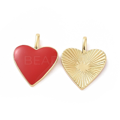 Brass Enamel Pendants LS-KK-P204-14G-B-1