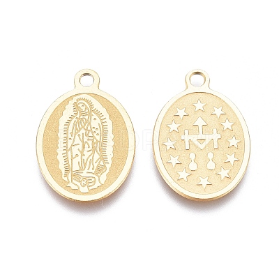 Ion Plating(IP) 304 Stainless Steel Charms STAS-L247-019G-1