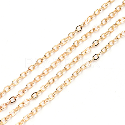 Brass Cable Chains CHC-T008-06B-KC-1