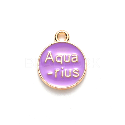 Alloy Enamel Pendants X-ENAM-S124-01B-01J-1
