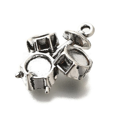 Tibetan Style Alloy Pendants FIND-G078-26A-AS-1