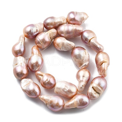 Natural Nucleated Pearl Beads Strands PEAR-B004-15F-01D-1