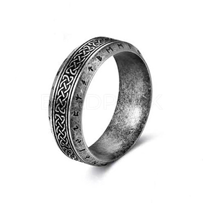 Viking Style Retro 304 Stainless Steel Finger Rings FS-WG40F7A-02-1