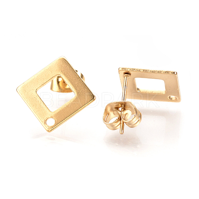 304 Stainless Steel Stud Earring Findings X-STAS-Q223-07-1