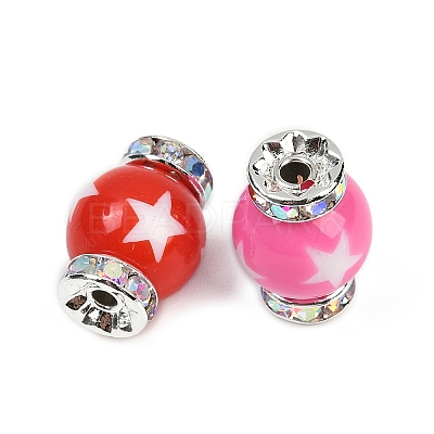 Resin Rhinestone Beads RESI-B030-01A-01-1