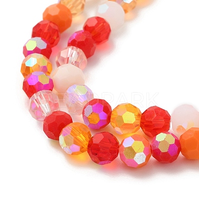 Electroplate Glass Beads Strands EGLA-P048-A04-1