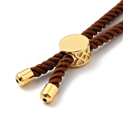 Half Finished Twisted Milan Rope Slider Bracelets FIND-G032-01G-18-1