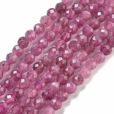 Natural Red Tourmaline Beads Strands G-B109-A01-01-1